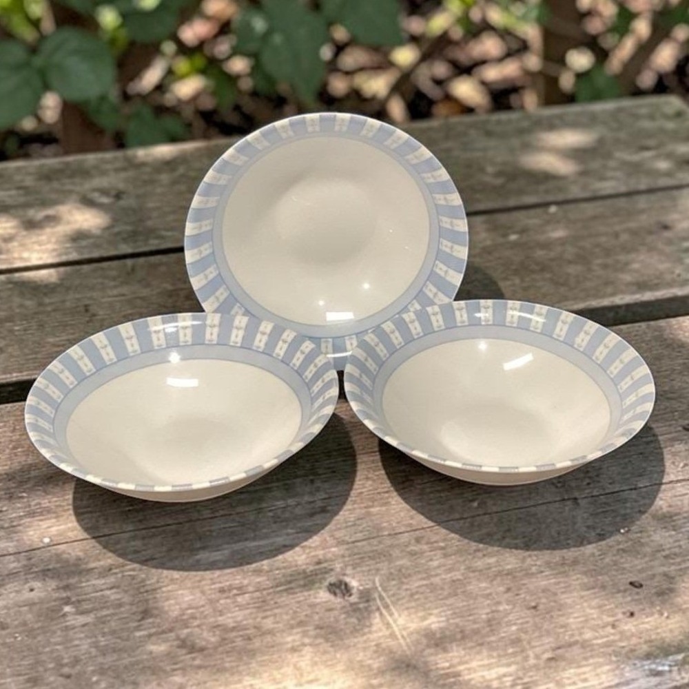 Martha Stewart Everyday Garden Trellis Cereal Bowls, Set of 3, Dinnerware
